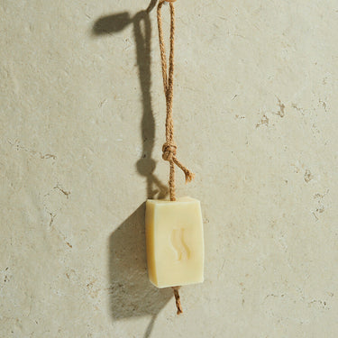 shampoo bar on a rope