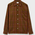 Recycled Flannel Chocolate Check Spitalfields Overshirt Over-Shirts Neem London 