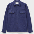 recycled cotton navy overshirt
