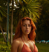 Billie Top 2.0 in Burnt Orange Two-Piece Bikini Arloe 